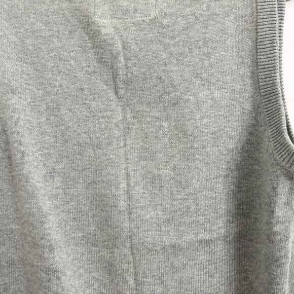 H&M Grey 100% Cotton Men's Sleeveless Sweater Vest - Sz Small - Picture 9 of 13